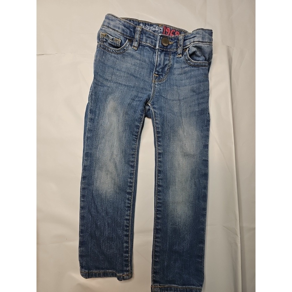 Vintage 2/15 Baby Gap Denim Blue‎ Jeans Mini Skinny Dark Wash Girls Size 2 #999